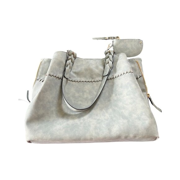 VR NYC | Sage Green | Extra Roomy |  Vegan Leather | Shoulder Bag - Picture 7 of 13